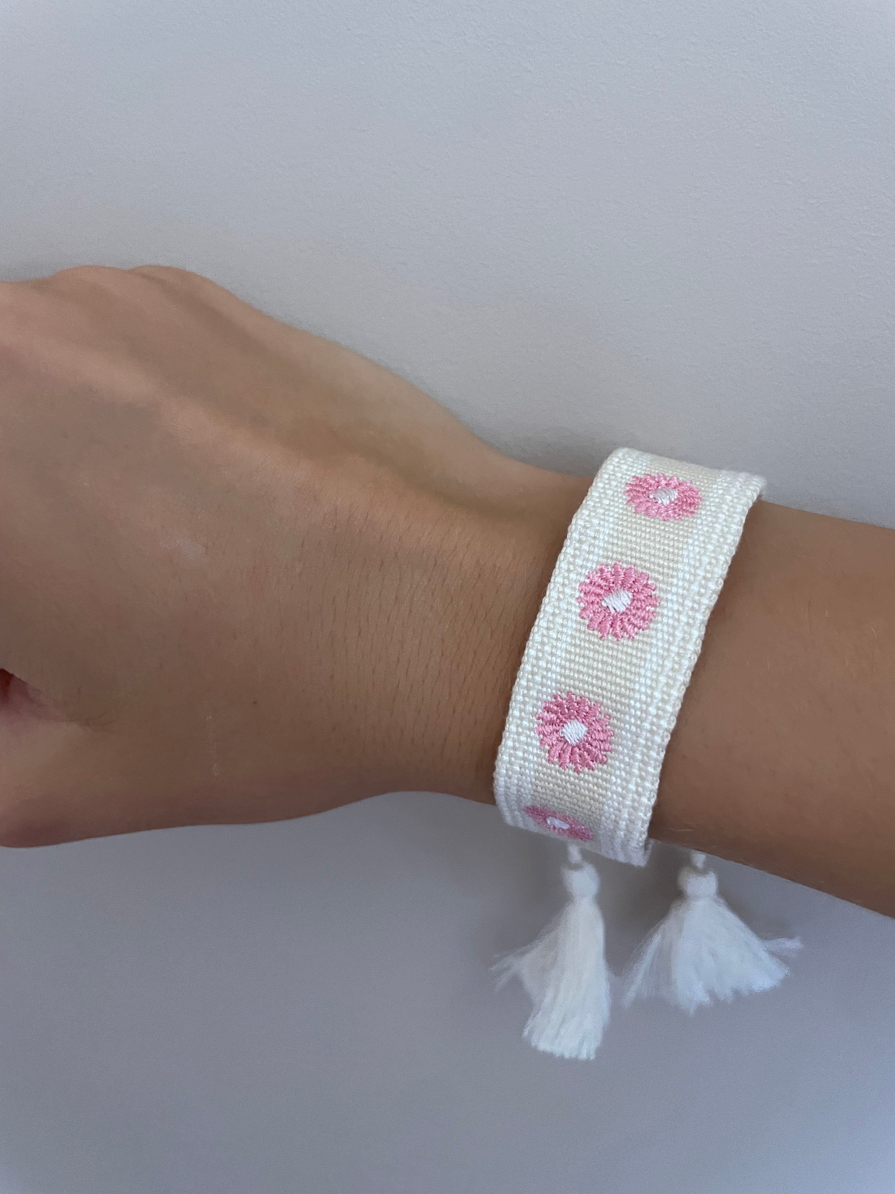 Bracelet avec soleil rose 🌞🩷