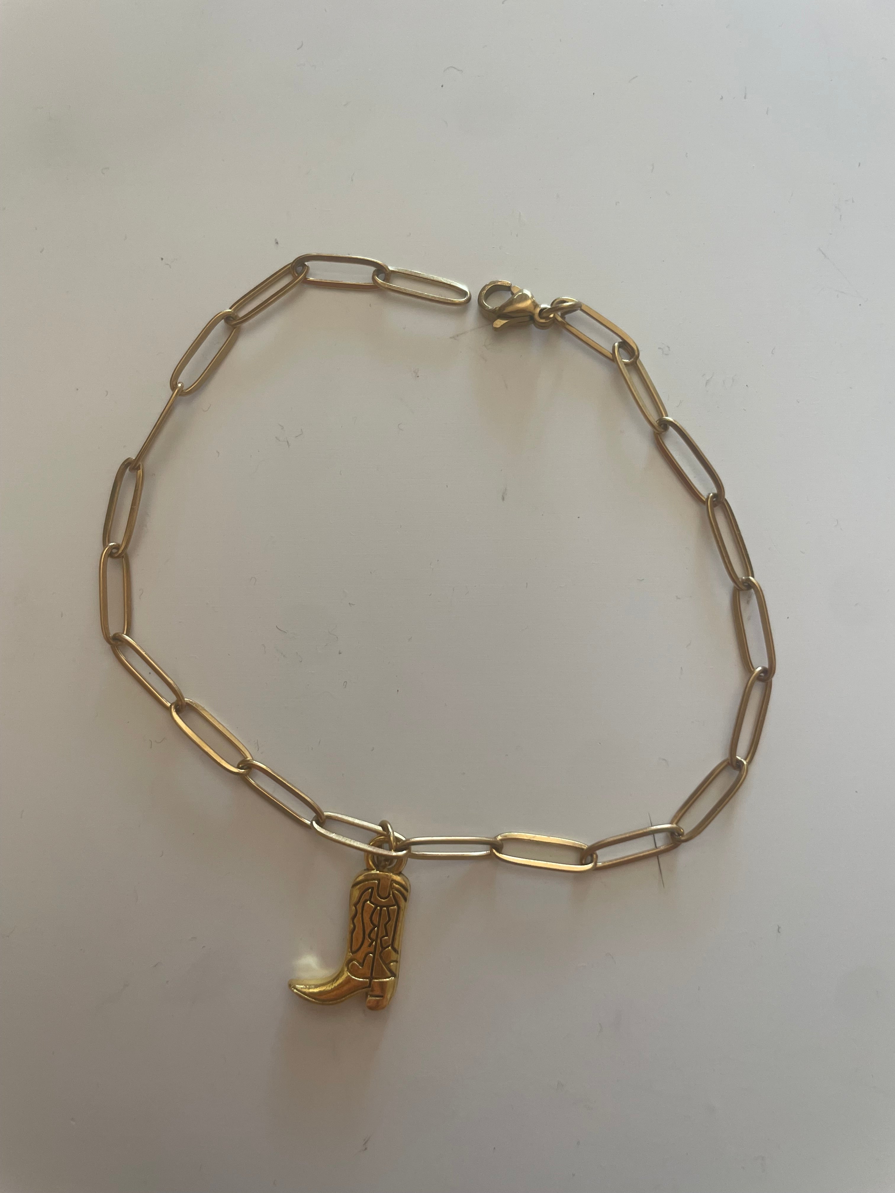 Bracelet à breloque santiag