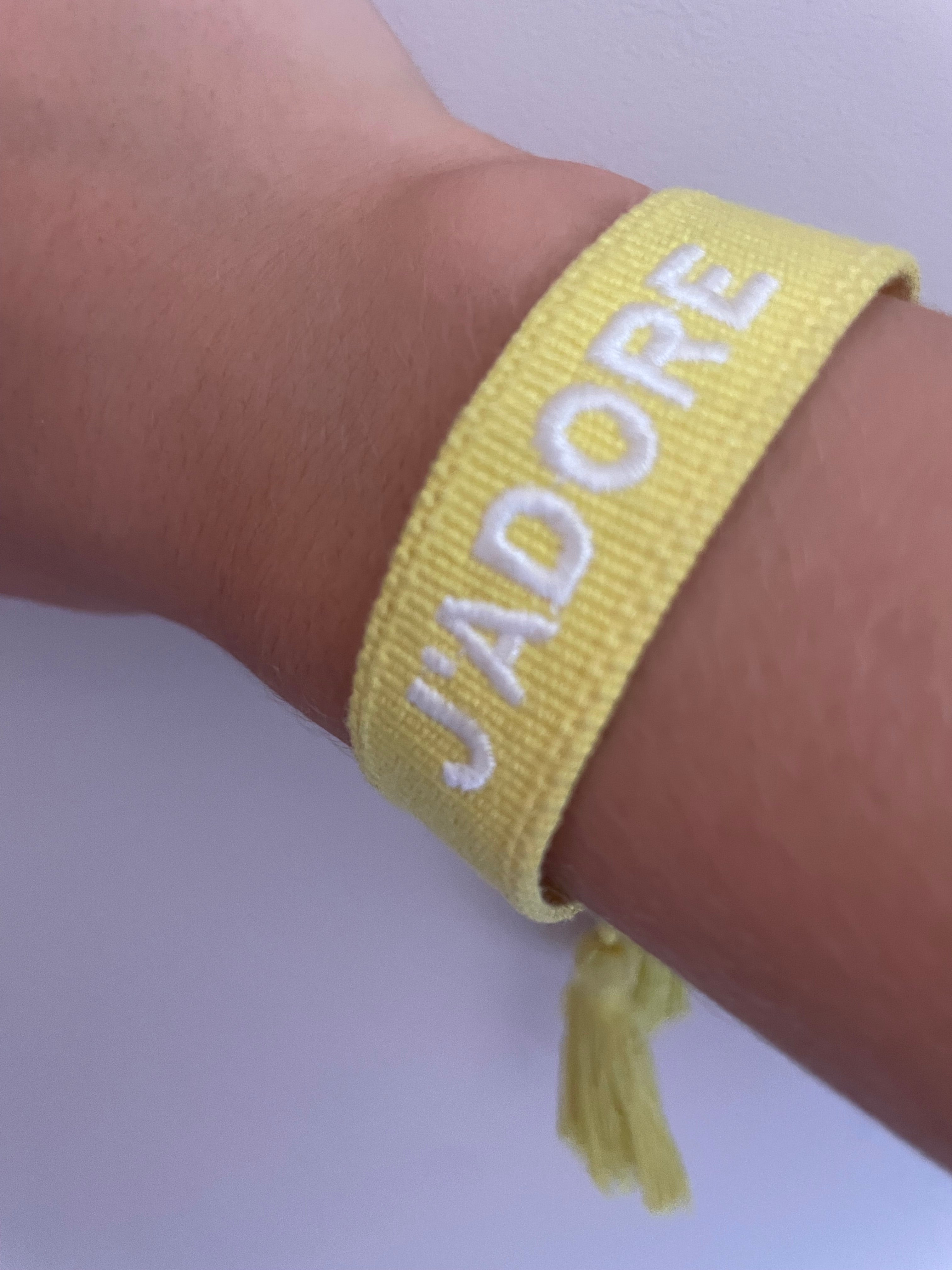 Bracelet j’adore jaune 💛