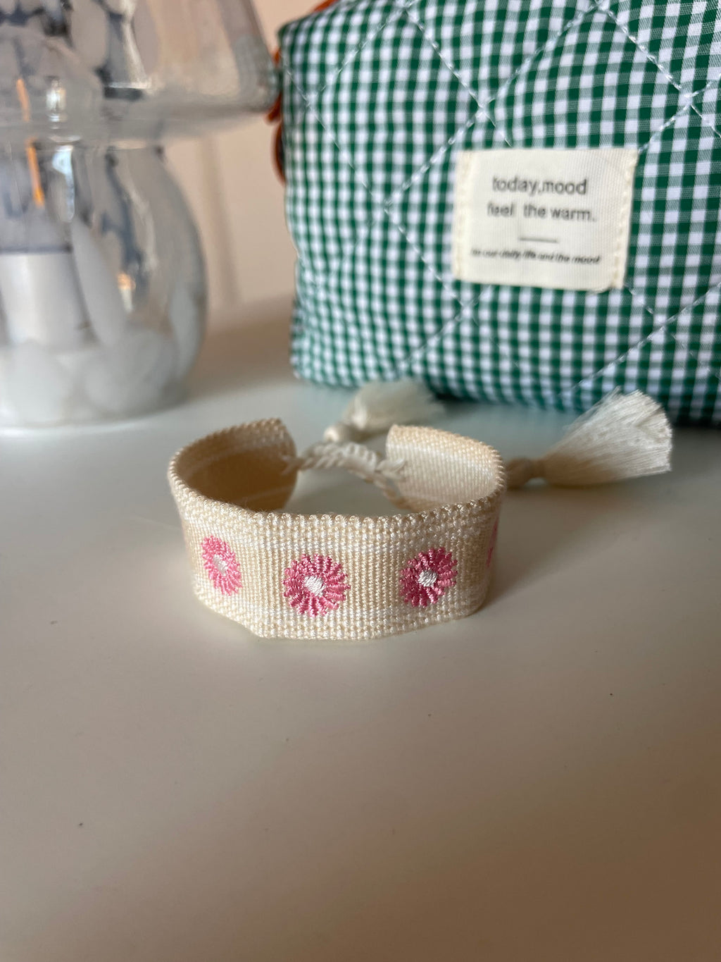 Bracelet avec soleil rose 🌞🩷