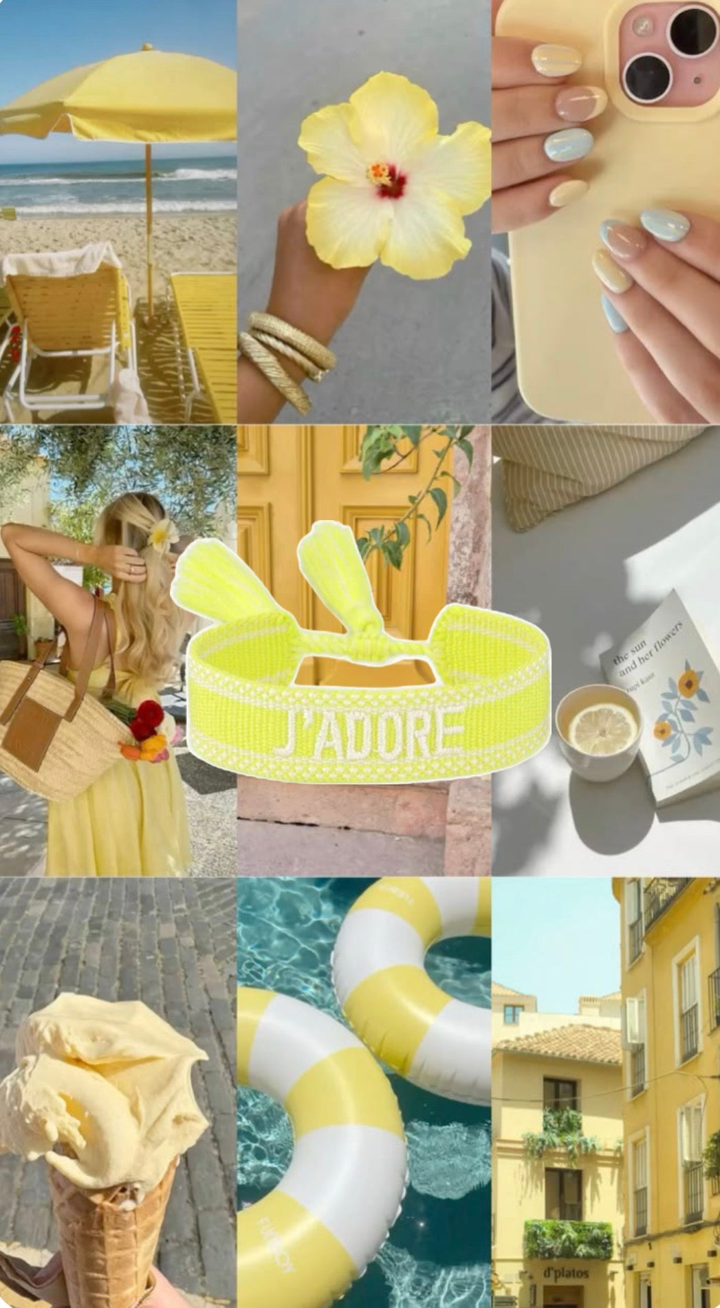 Bracelet j’adore jaune 💛