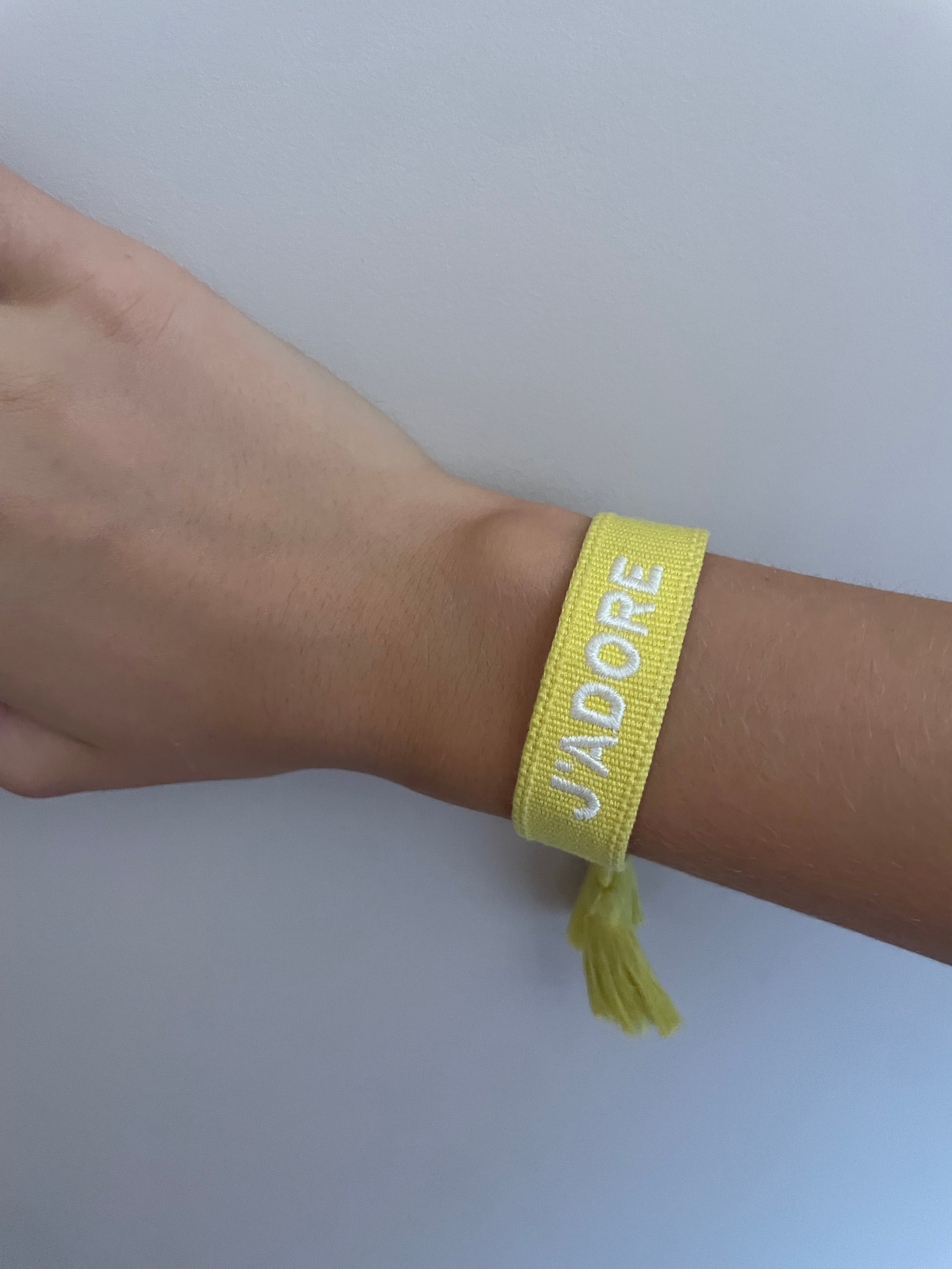 Bracelet j’adore jaune 💛
